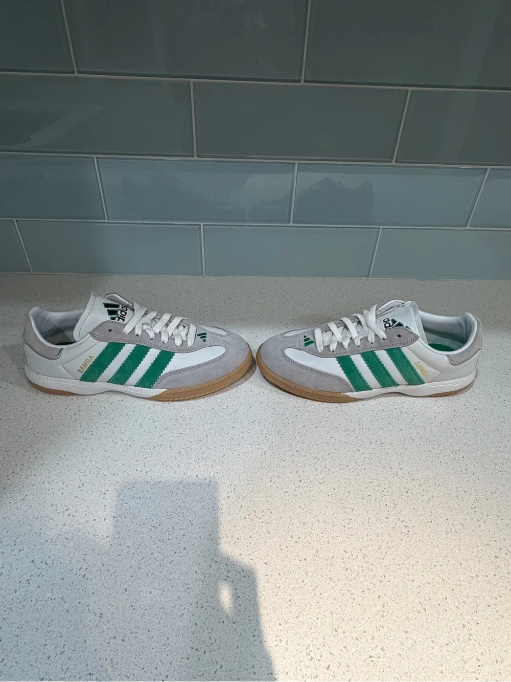Adidas Samba MN ID3922 Cloud White Green Gum Men’s US 8 Women’s 9-9.5 Premium - Picture 3 of 14